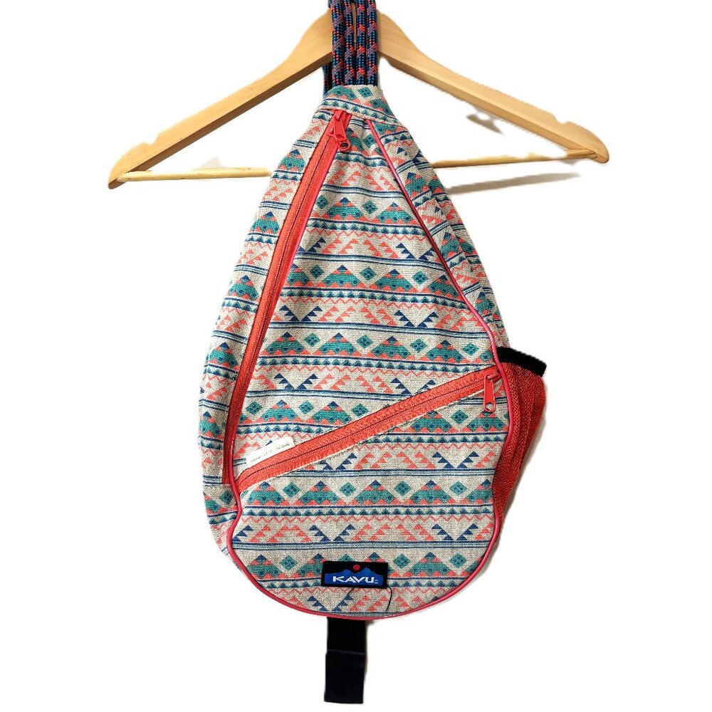 KAVU Aztec Print One of A Kind Rope Crossbody